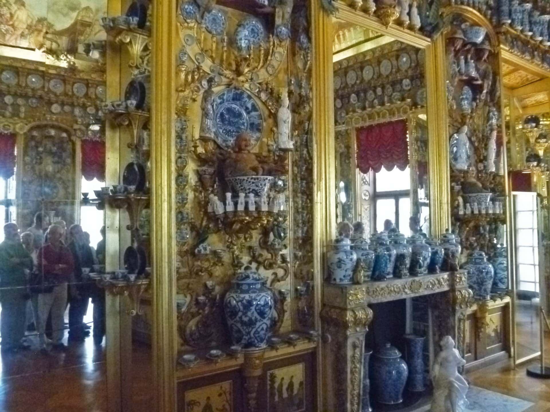 Charlottenburg Palace 6 The Porcelain Cabinet at Charlottenburg Palace lined floor to ceiling with blue and white porcelain