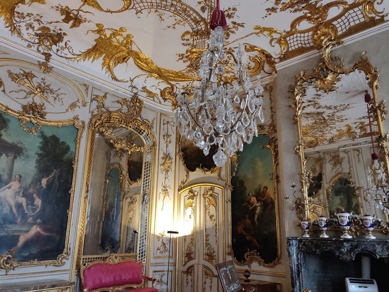 Sanssouci Palace 4 The Concert Room at Sanssouci Palace, a gilded Frederician Rococo interior