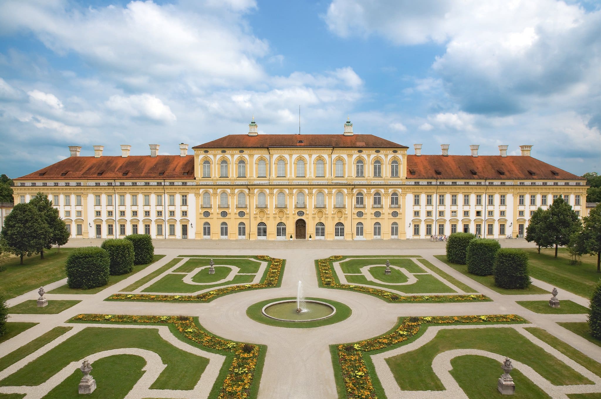 Schleissheim Palace 1 Schleissheim New Palace garden front rising above the Baroque parterre near Munich