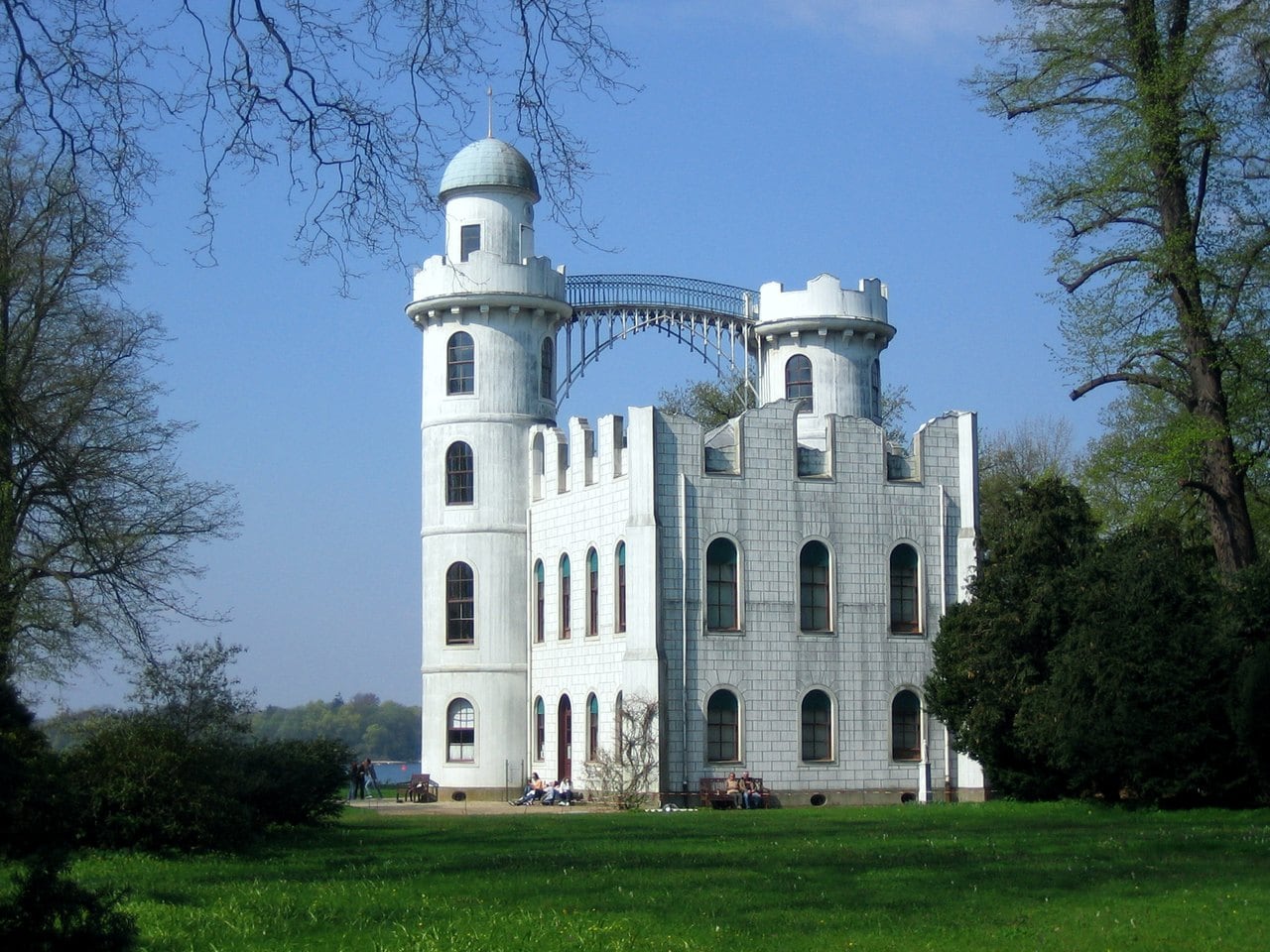 Pfaueninsel Palace 1 Pfaueninsel Palace, the white folly seen from the northeast