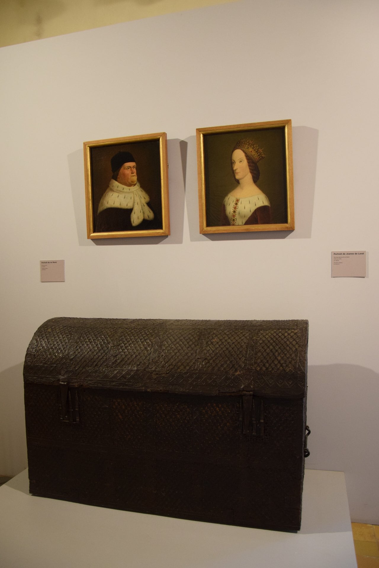 Portraits of René and Jeanne de Laval at the Château d'Angers