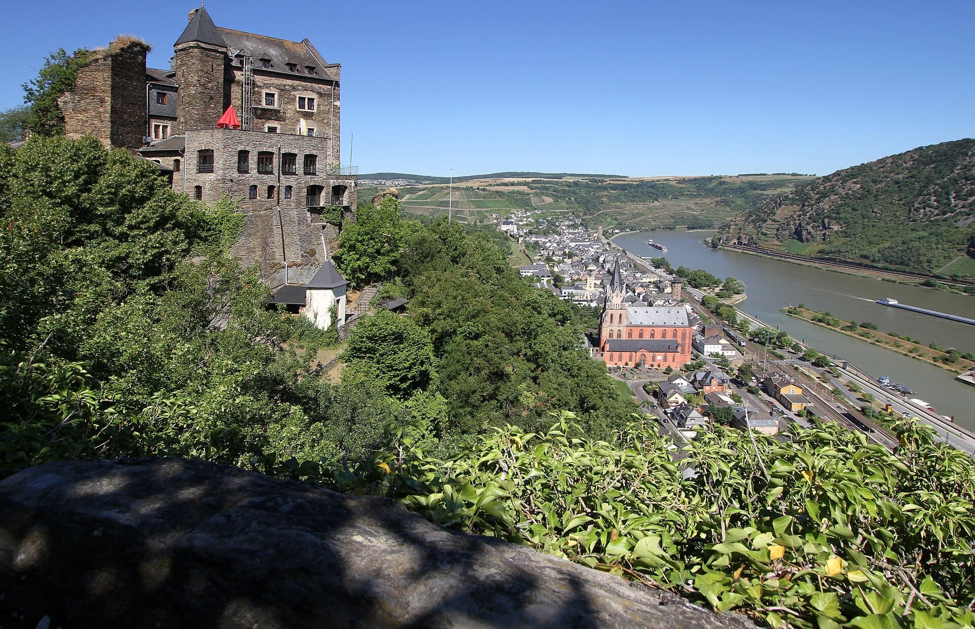 The Sch&ouml;nburg above Oberwesel