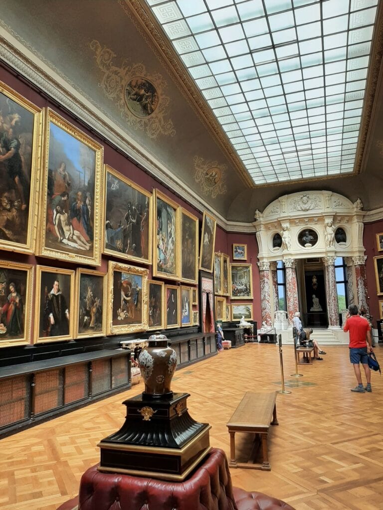 Châteaux of the Oise: Three Great Houses Within a Day of Paris 3 The skylit painting gallery of the Musée Condé at Chantilly