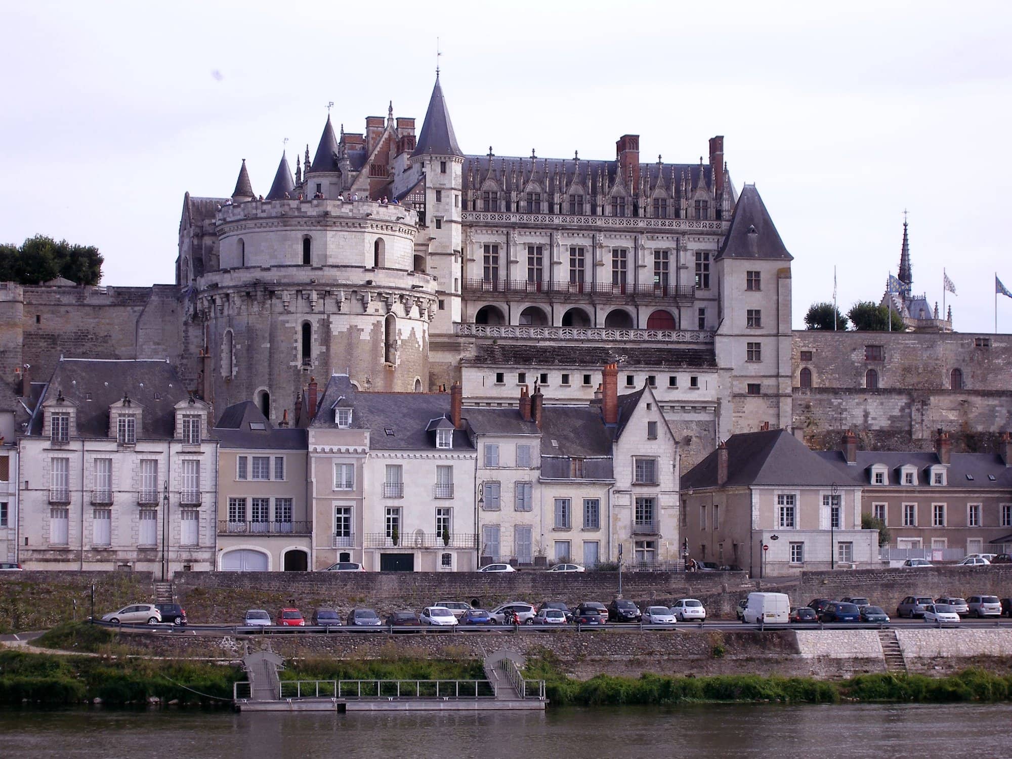 Château d'Amboise 7 The balustraded river galleries of Chateau d'Amboise above the Loire
