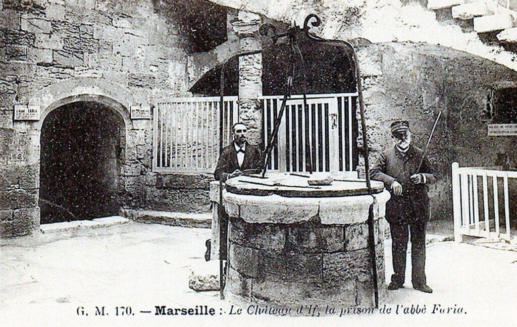 1927 postcard of Château d'If captioned as the prison of Abbé Faria.