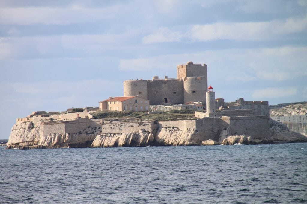 Château d'If on its island in the Frioul archipelago.