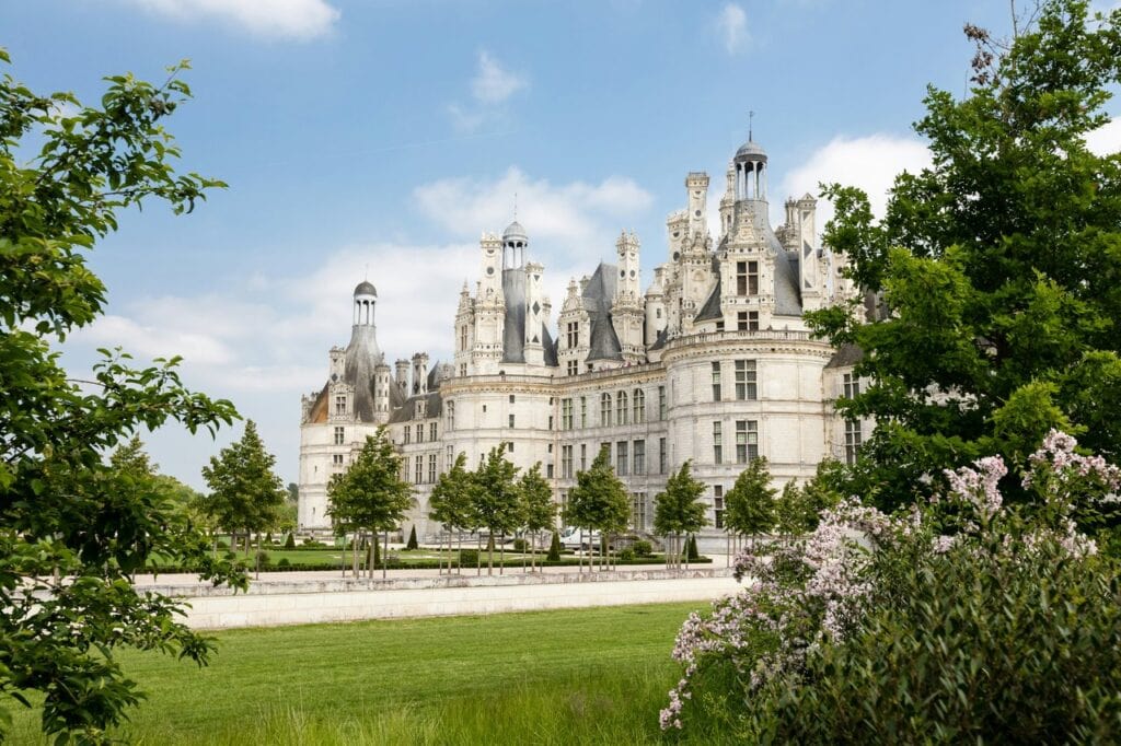 Château de Chambord 12 Chateau de Chambord seen across spring gardens