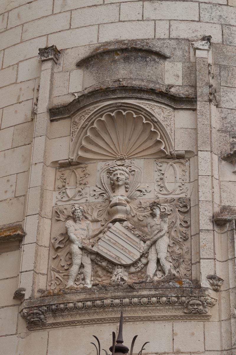 Château de Chaumont-sur-Loire 4 Carved Renaissance decoration on the facade of Château de Chaumont-sur-Loire