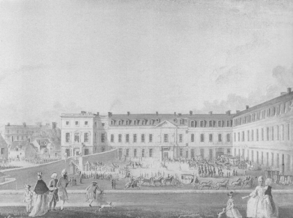 Château de Compiègne 20 The Château de Compiègne under the ancien régime, painted by van Blarenberghe