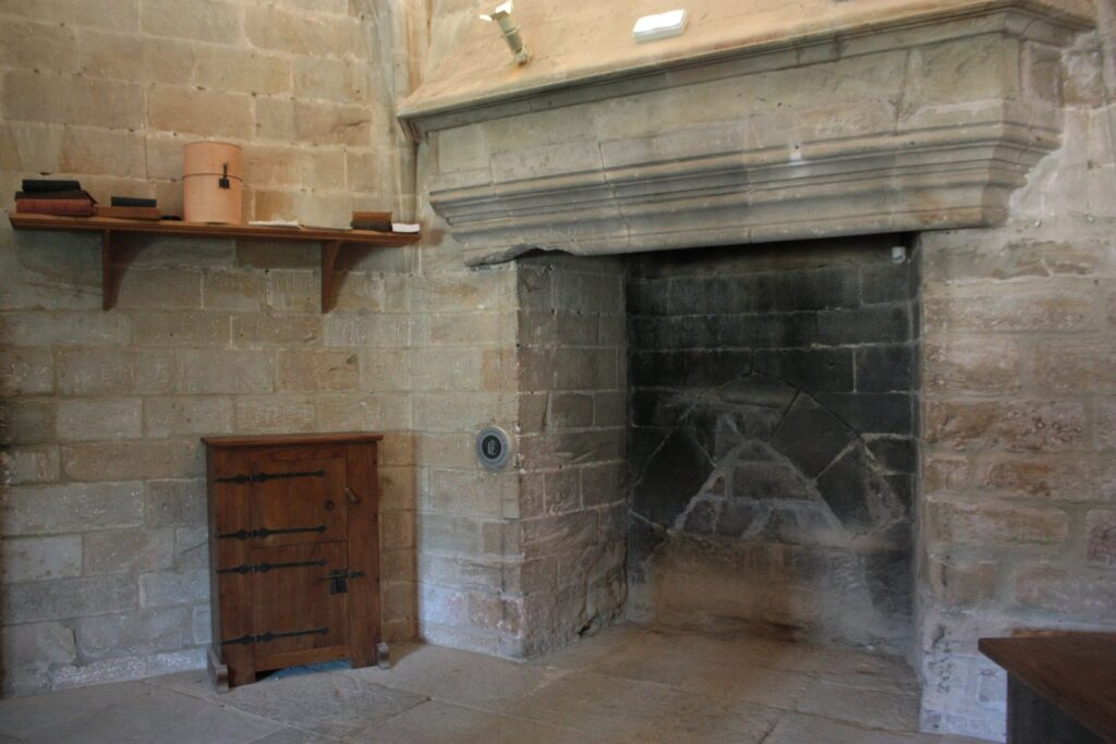 Château de Foix 12 The hearth in the scriptorium of Château de Foix