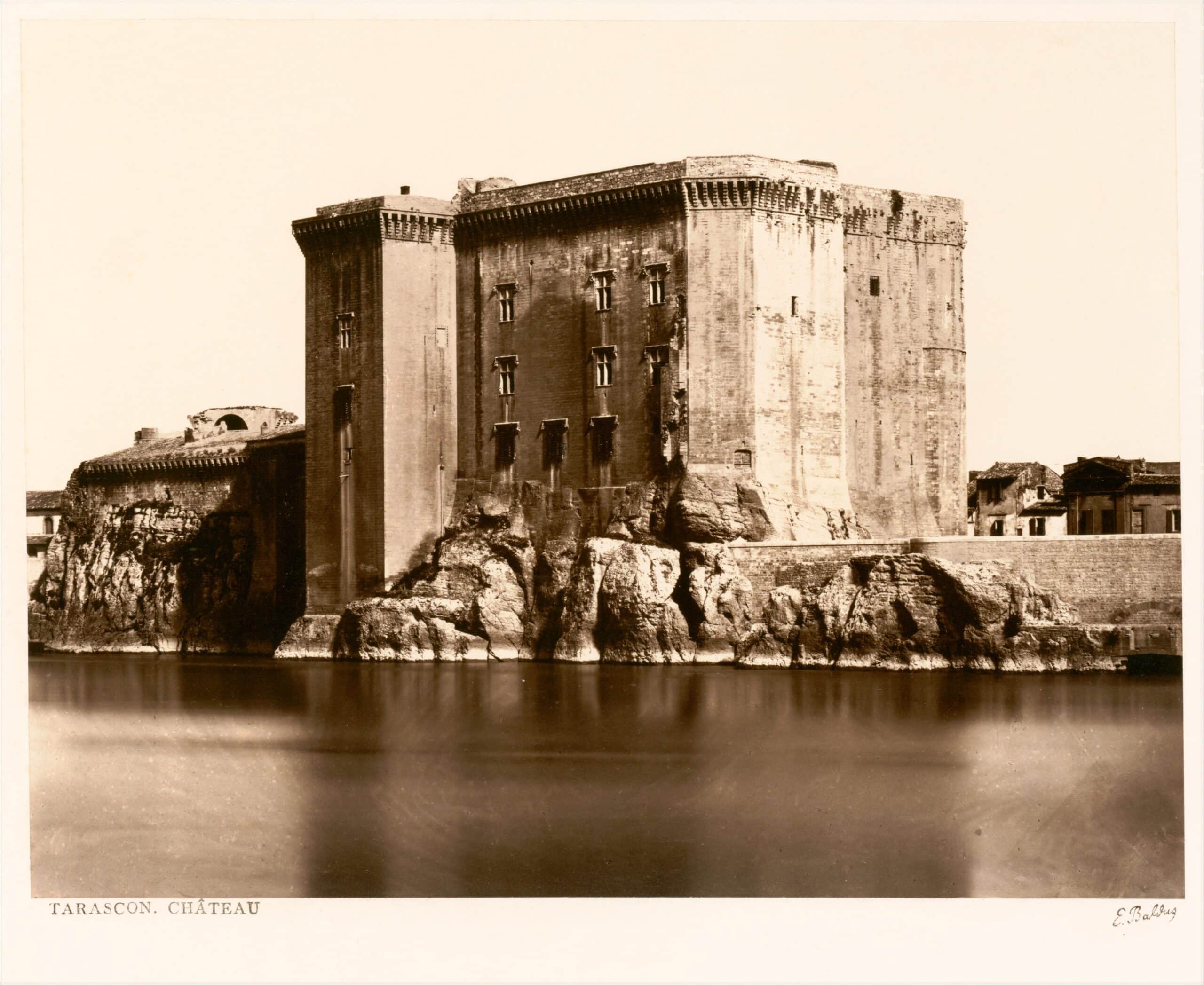Château de Tarascon 4 Édouard Baldus's nineteenth-century albumen photograph of Château de Tarascon rising from the Rhône