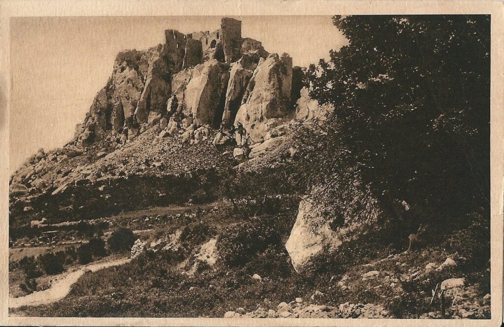 Château des Baux-de-Provence 12 The Château des Baux on an early-20th-century postcard