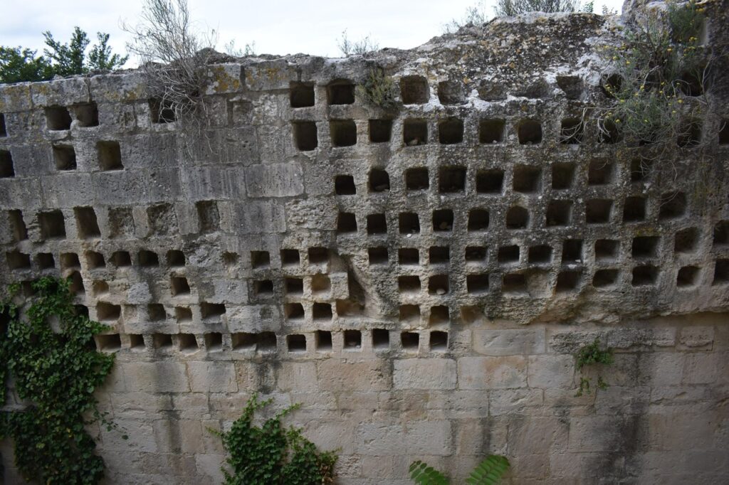 Château des Baux-de-Provence 7 The rock-cut dovecote of the Château des Baux-de-Provence