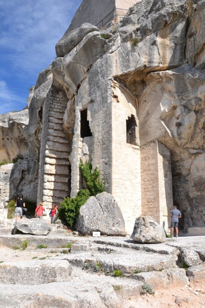 Château des Baux-de-Provence 10 The lower courtyard of the Château des Baux-de-Provence