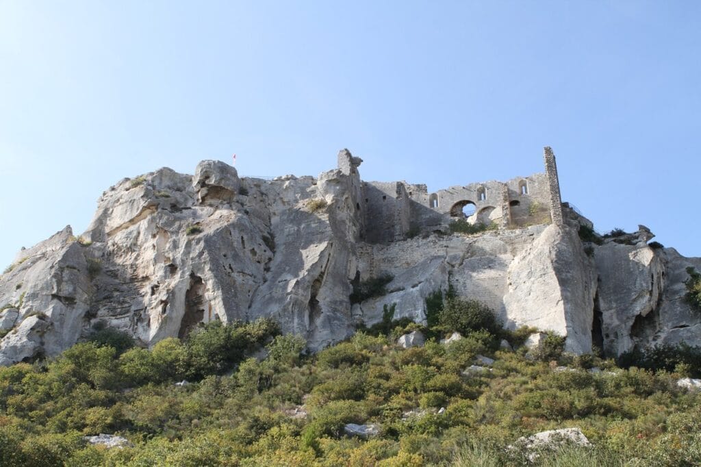 Château des Baux-de-Provence 11 The Château des Baux-de-Provence above the village of Les Baux