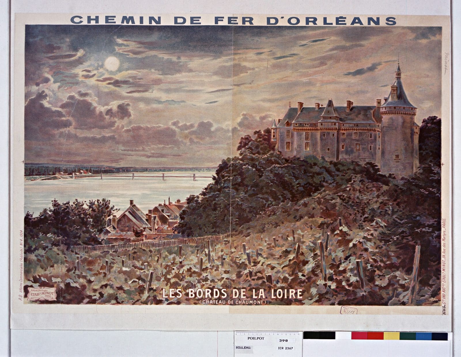 A 1904 railway poster of Chaumont — Théophile Poilpot, public domain A 1904 Chemin de Fer d'Orléans travel poster showing Château de Chaumont