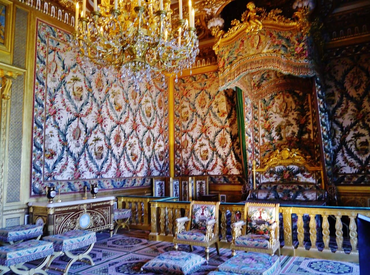 Château de Fontainebleau 11 The Empress's bedchamber at the Château de Fontainebleau