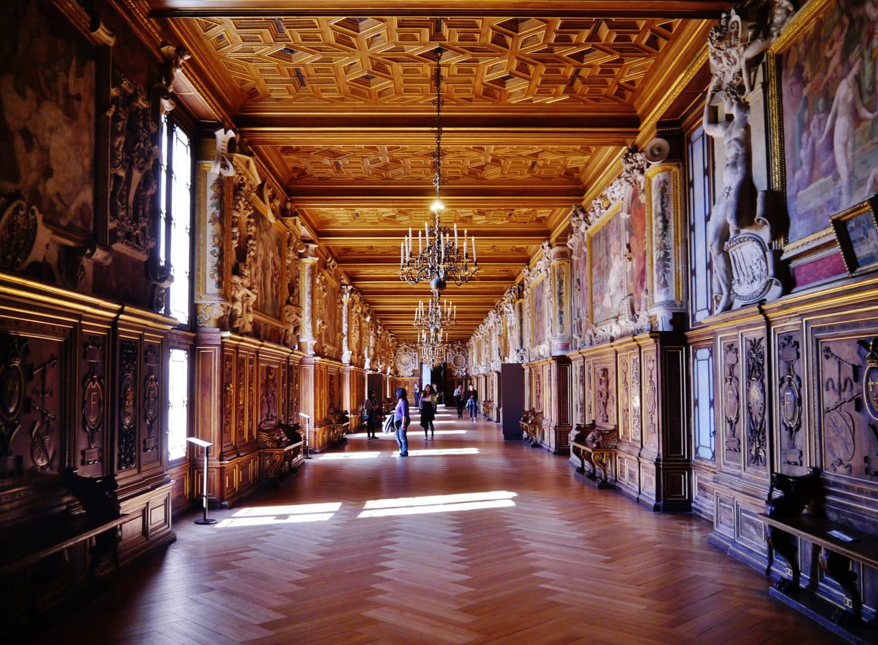 Château de Fontainebleau 3 The Galerie François I, the Renaissance gallery at the Château de Fontainebleau