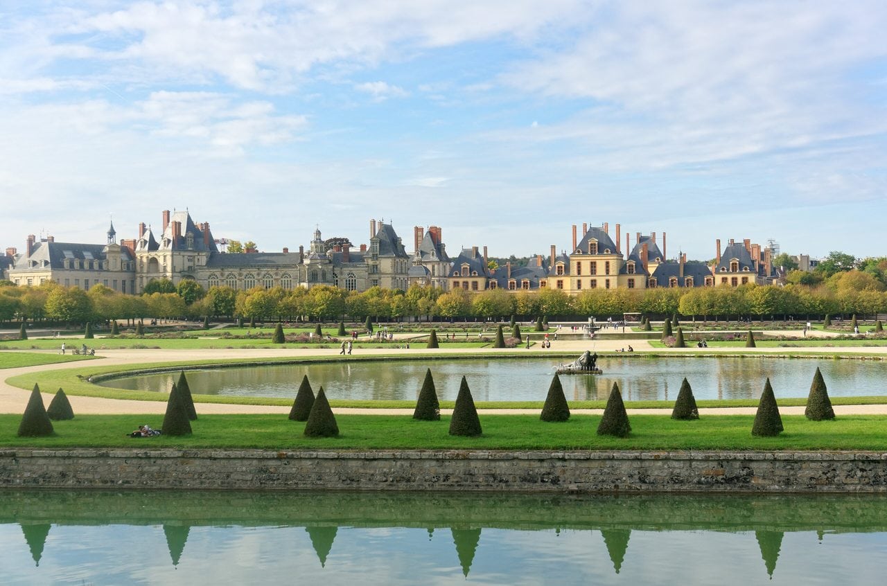 Château de Fontainebleau 12 The Grand Parterre formal garden at the Château de Fontainebleau
