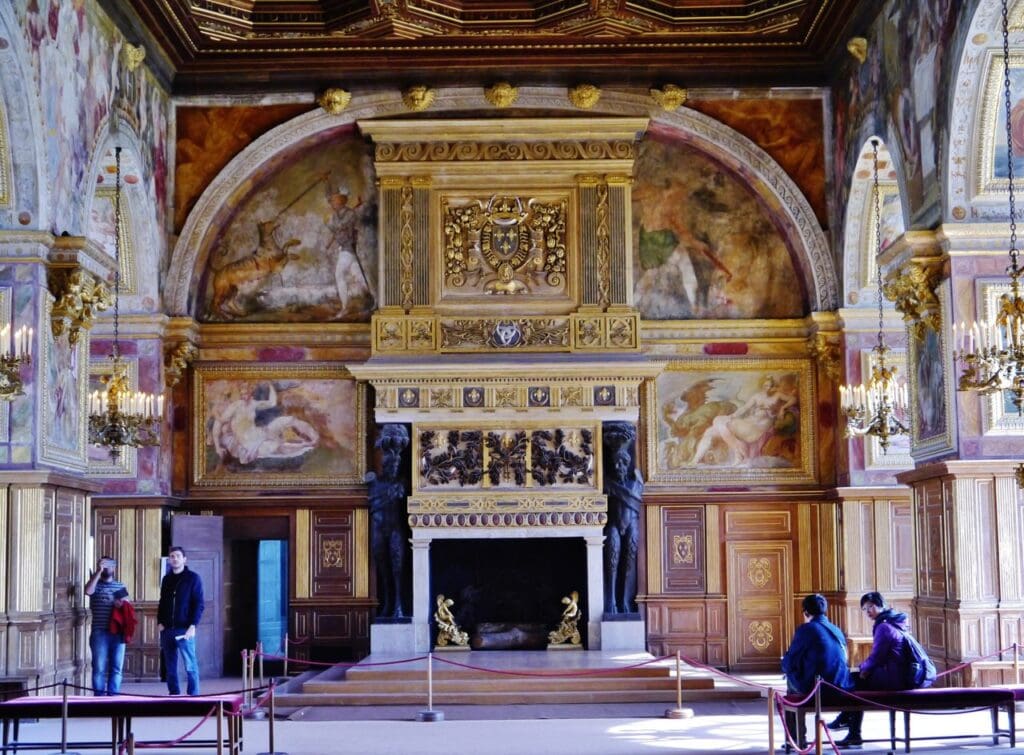 The Salle de Bal ballroom at the Château de Fontainebleau