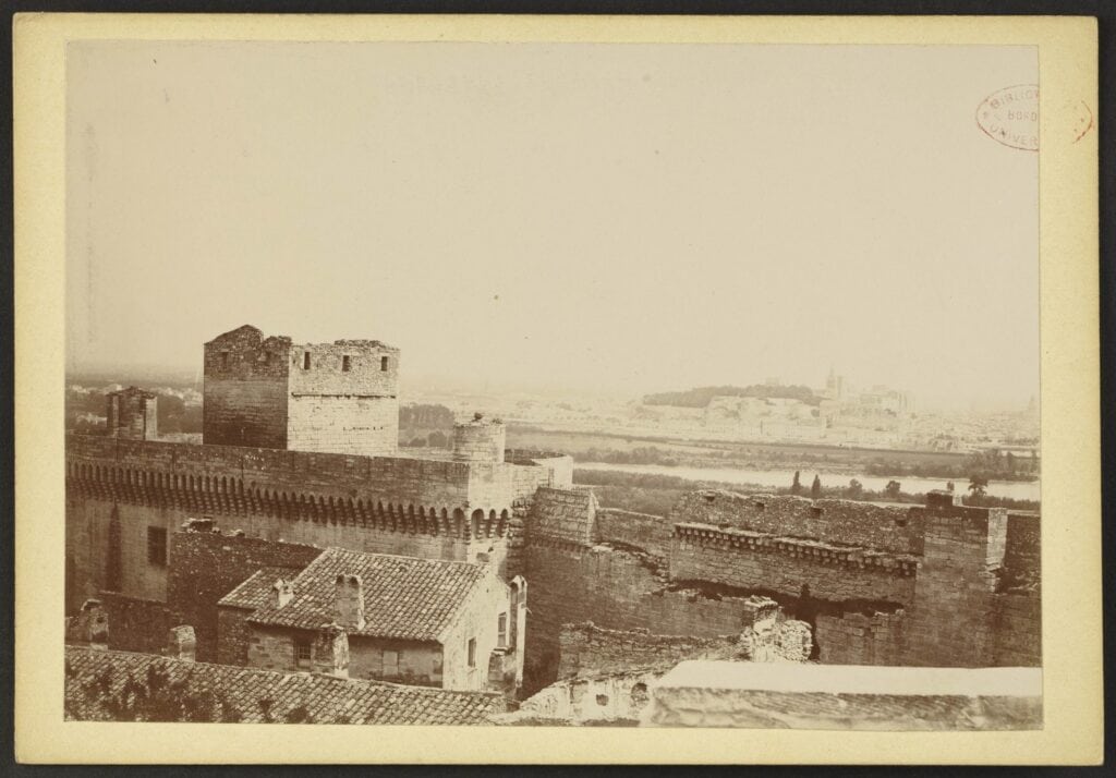 A late nineteenth-century photograph of Fort Saint-André by J.-A. Brutails.