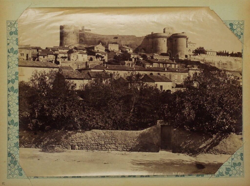 An early photograph of Fort Saint-André and the town of Villeneuve-lès-Avignon.