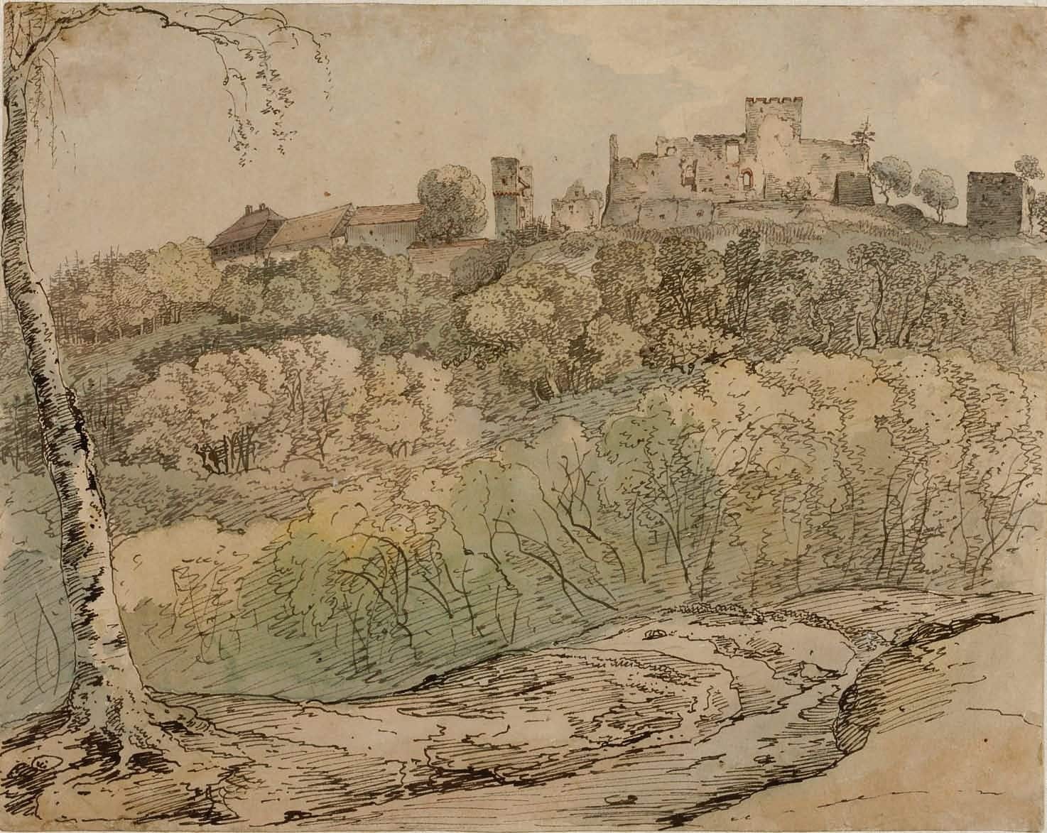 Frankenstein Castle 7 Carl Philipp Fohr's Romantic-era drawing of the castle ruin