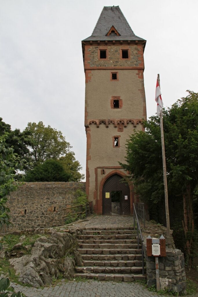 Frankenstein Castle 11 The gate tower and entrance steps