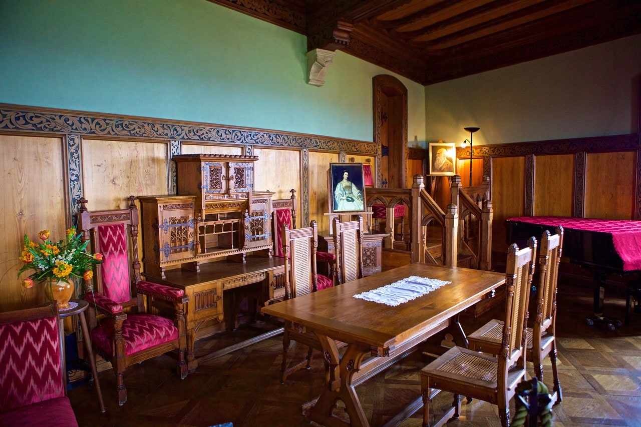 Heldburg Fortress 5 A historicist interior room (Kemenate) at Heldburg Fortress