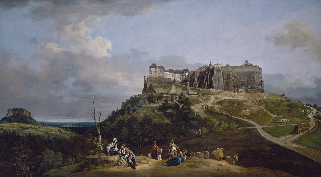 Königstein Fortress 7 Bernardo Bellotto's 1756 painted view of Königstein Fortress