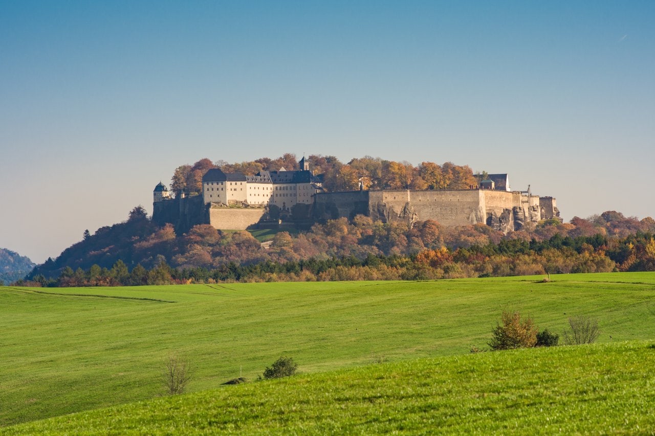 Königstein Fortress: seaq68, via Pixabay Königstein Fortress on its sandstone table mountain above the Elbe