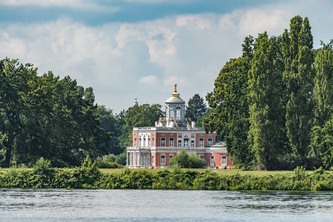 Marble Palace 1 The Marble Palace (Marmorpalais) on its lakeside terrace, seen across the Heiliger See