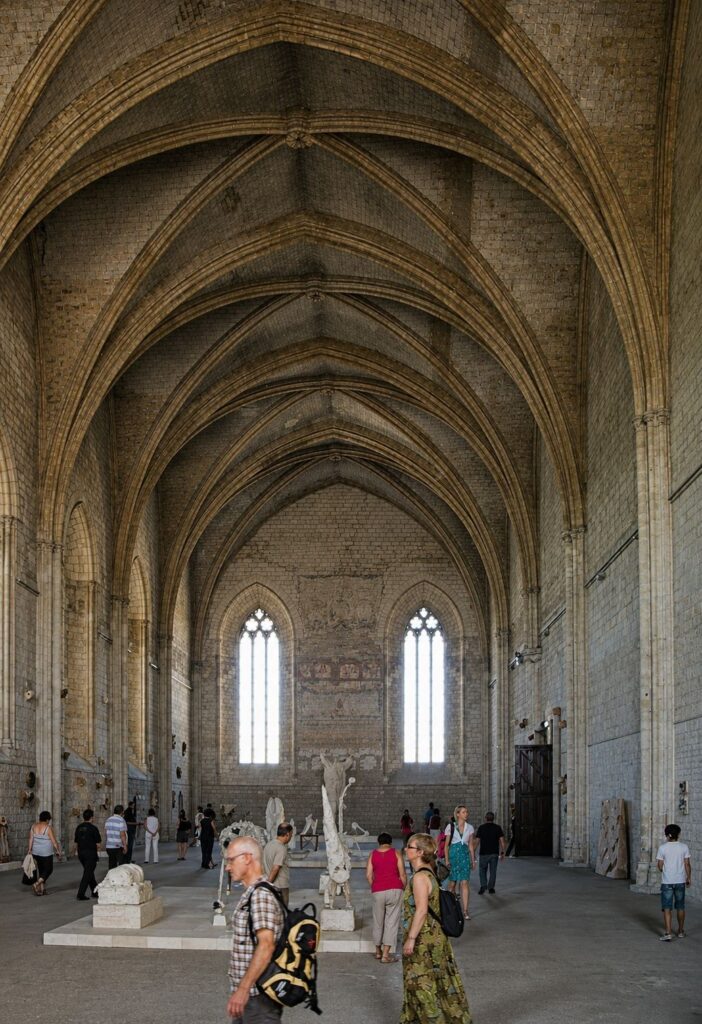 Palais des Papes 4 The soaring Gothic vault of the Grande Chapelle in the Palais des Papes