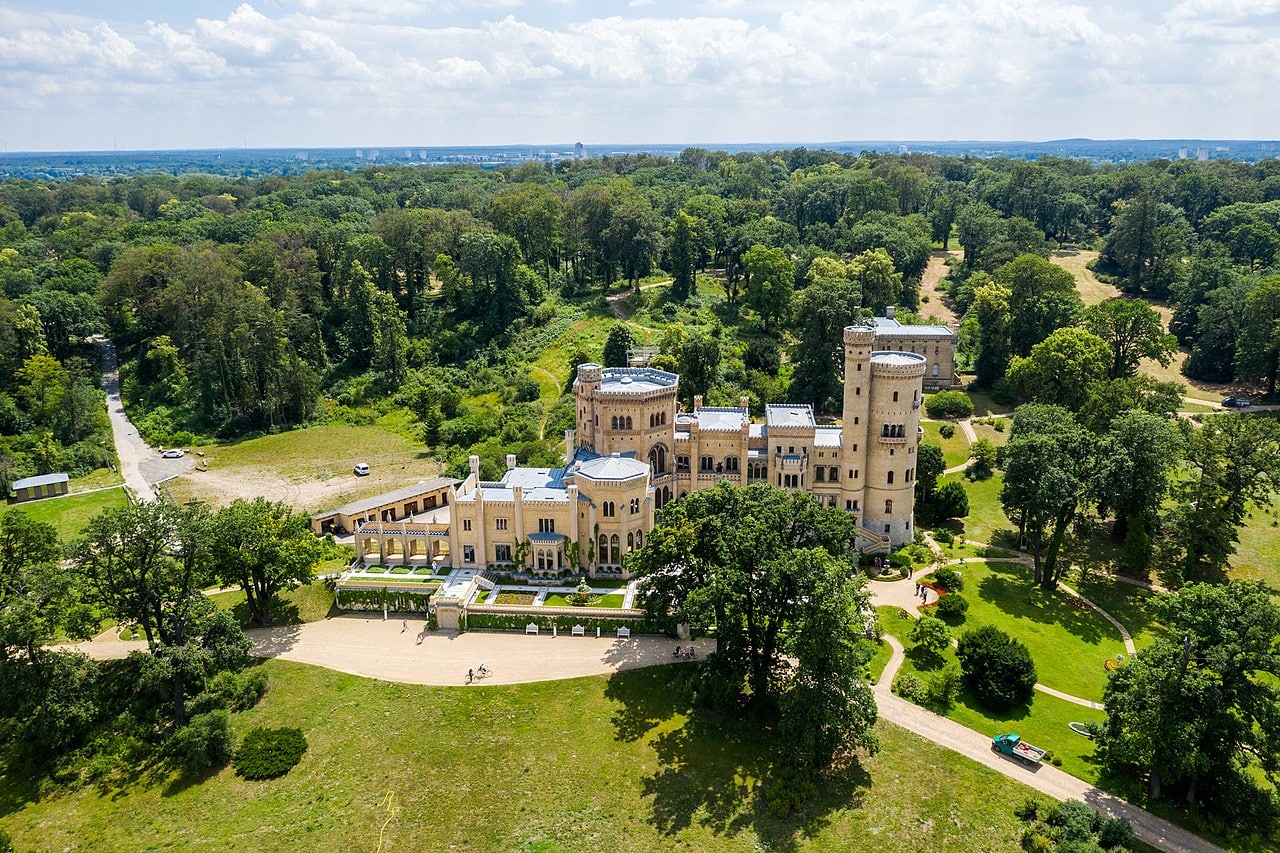 Schinkel, Persius, and the Prussian Romantic Landscape 6 Schloss Babelsberg, the neo-Gothic palace above the Havel