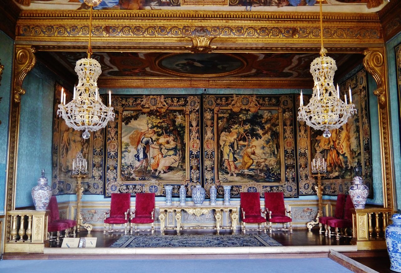 The Chambre des Muses at Vaux-le-Vicomte, decorated by Charles Le Brun