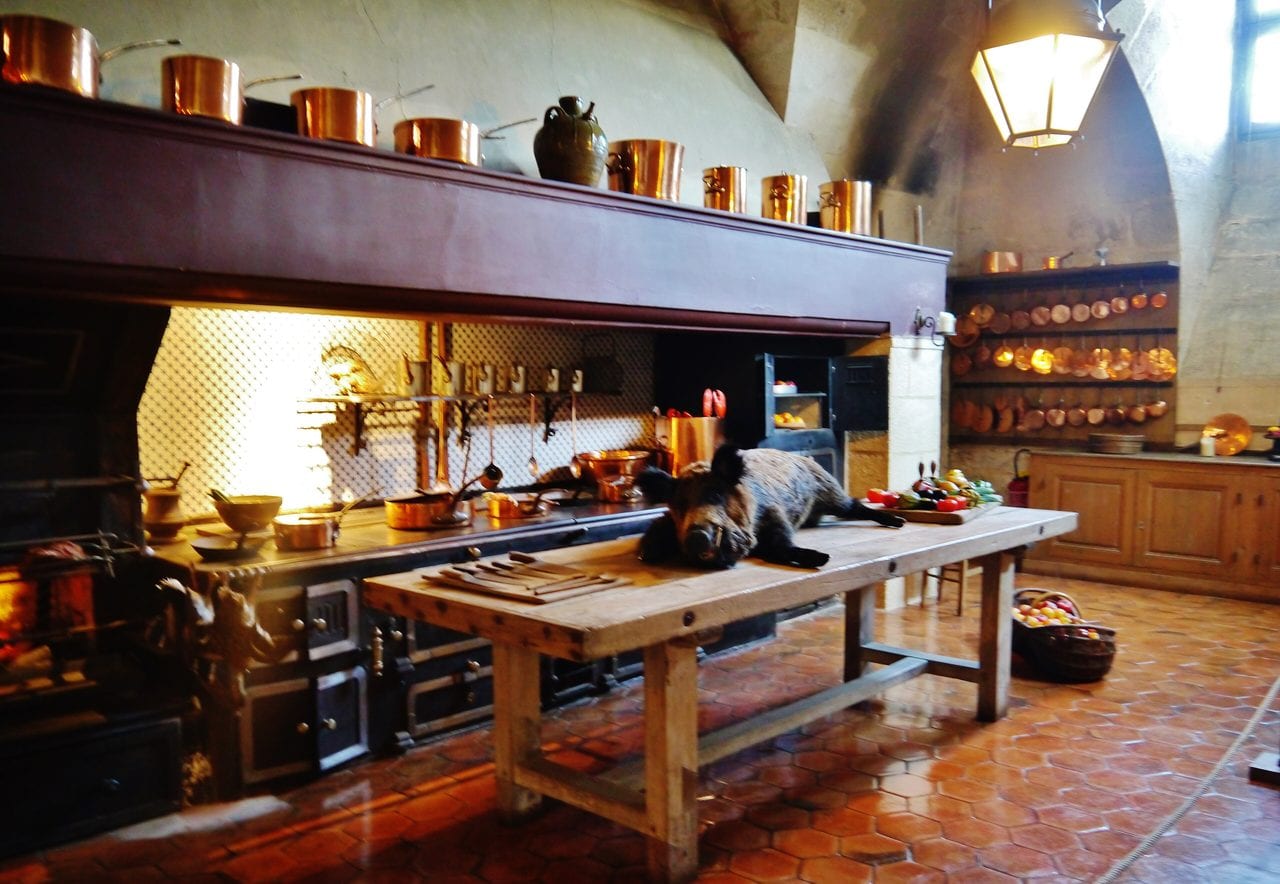 The vaulted historic kitchens of Vaux-le-Vicomte