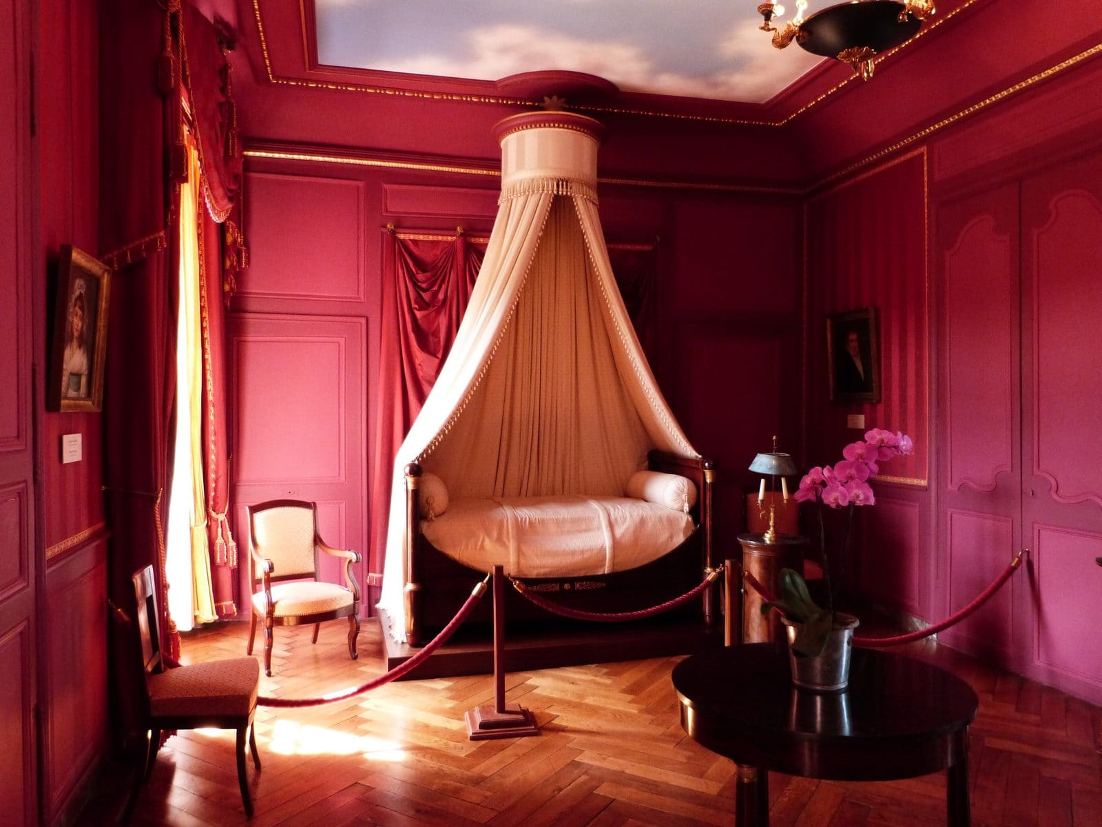 ZohaStel, CC BY-SA 3.0, via Wikimedia Commons The bedroom associated with Prince Jérôme Bonaparte at Villandry
