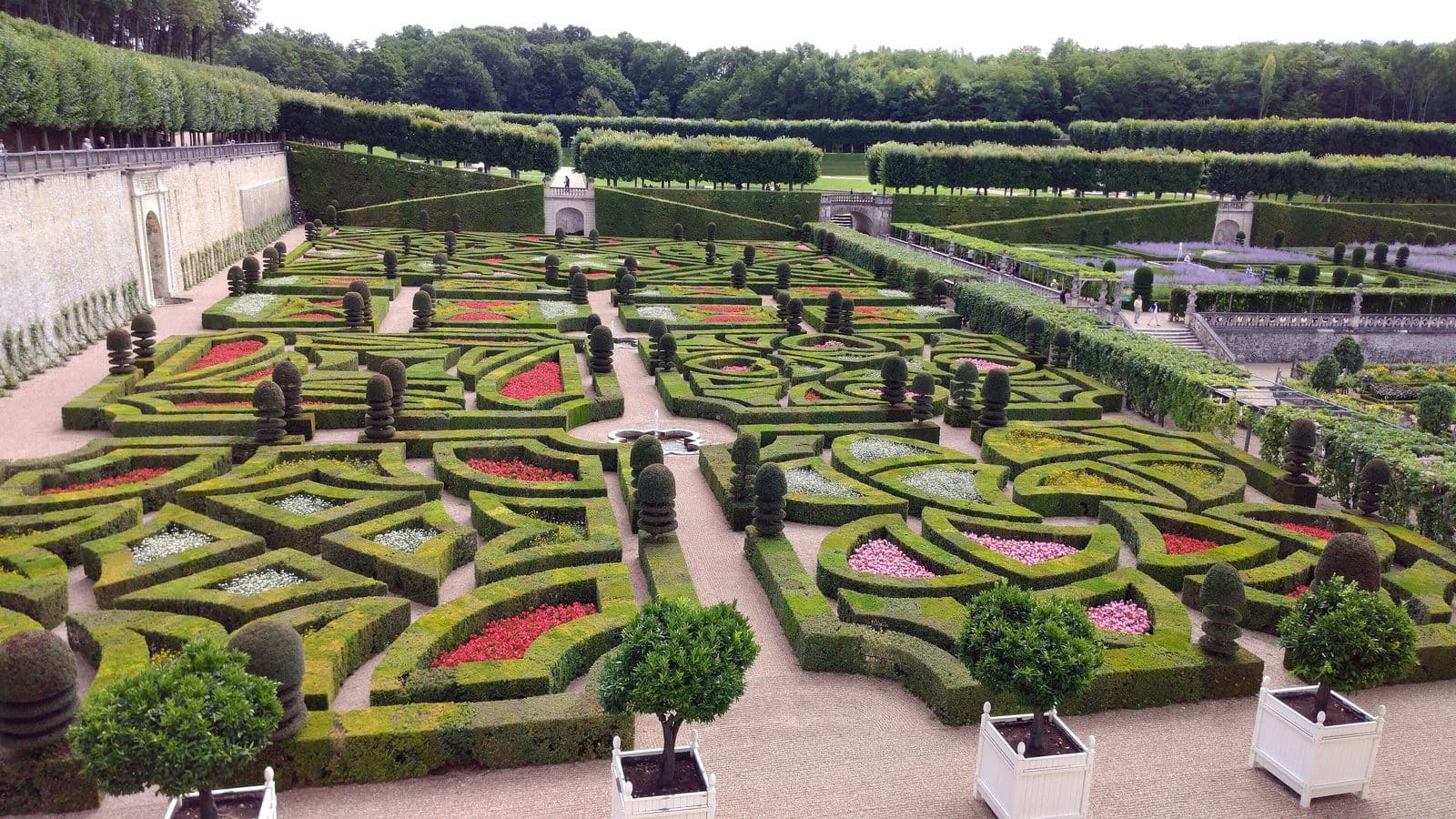Château de Villandry 6 The clipped-box parterres of Villandry's Garden of Love from above