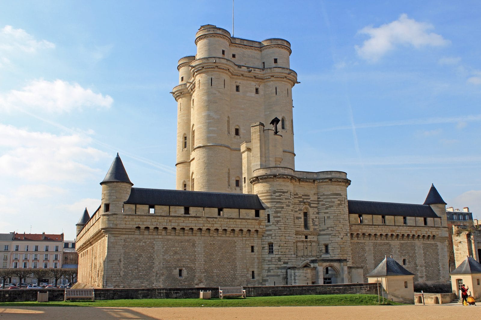 Château de Vincennes 1 The medieval donjon and curtain wall of the Château de Vincennes