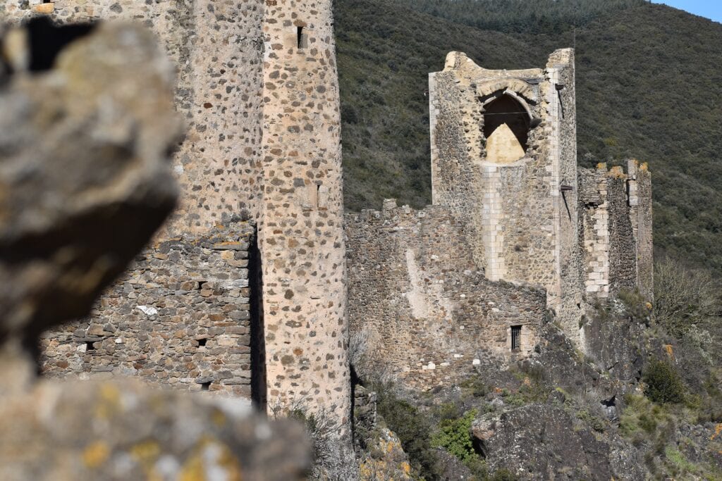 Châteaux de Lastours 2 The ruined tower of Surdespine