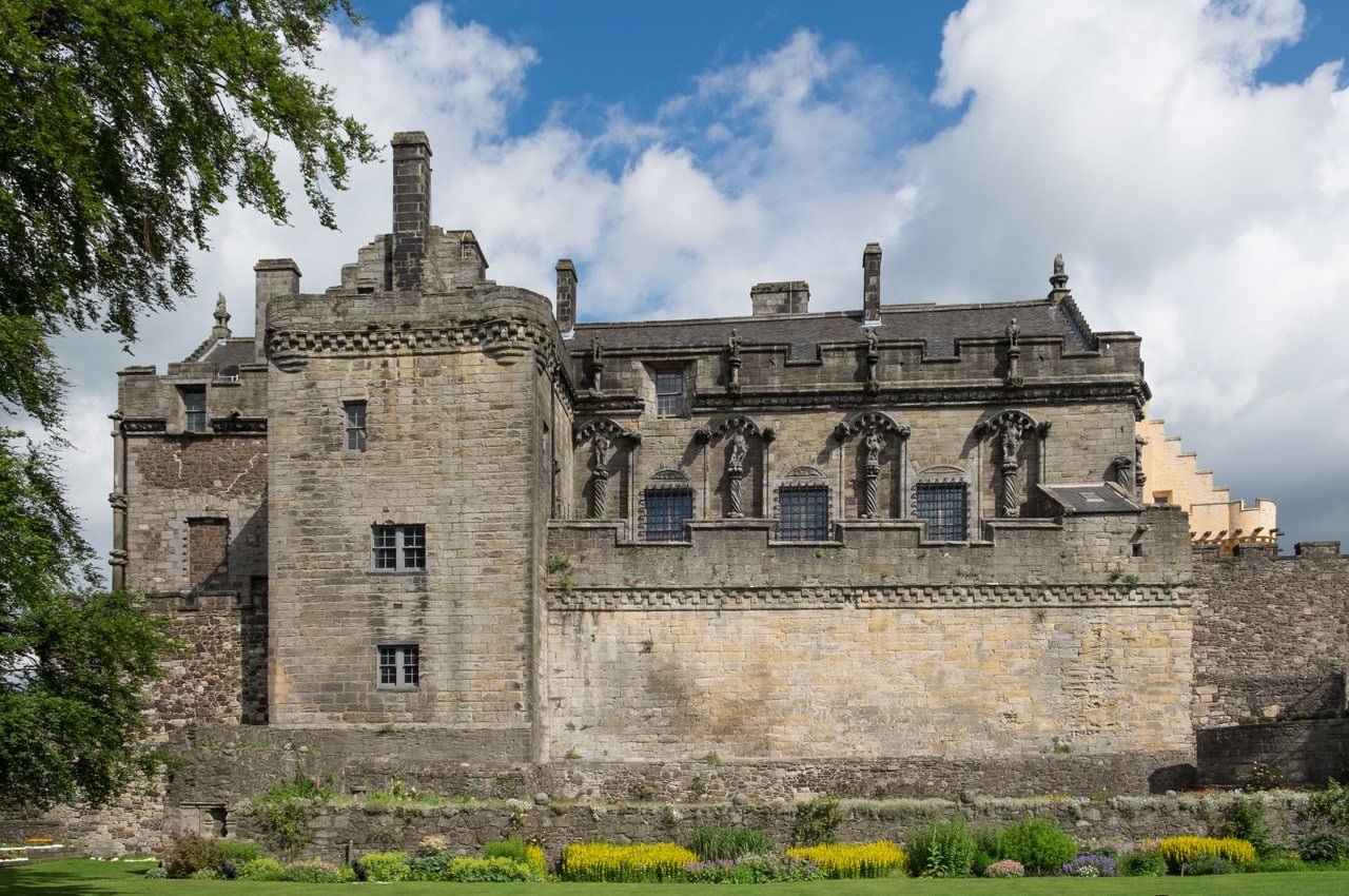 The Renaissance Royal Palace of James V is studded with carved statues and grotesques across its facade. The Renaissance Royal Palace of James V is studded with carved statues and grotesques across its facade.