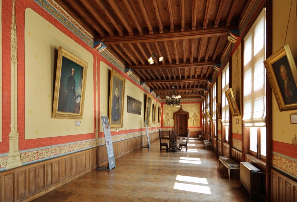 The portrait gallery of Château de Brézé