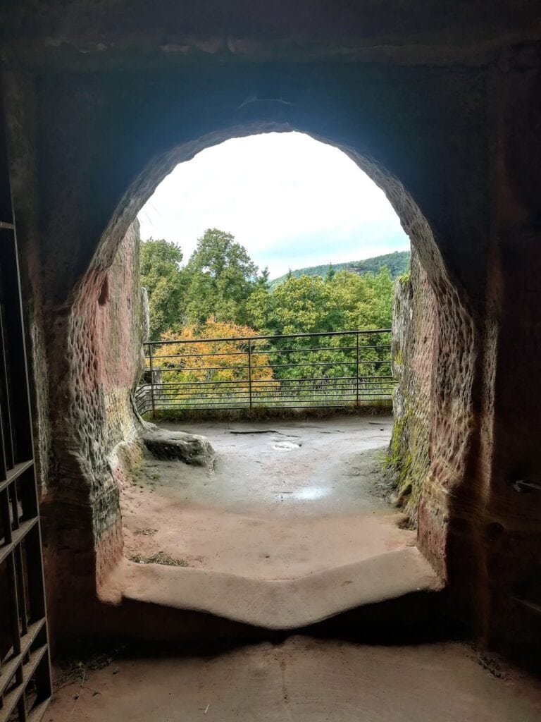 Château de Fleckenstein 5 A round-arched sandstone portal to the great hall at Fleckenstein