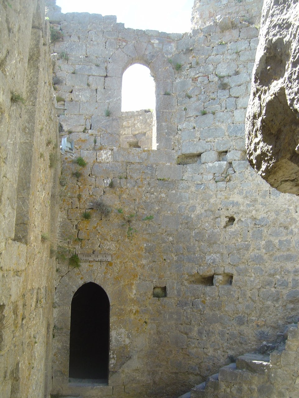 Interior of the Tour de la Dame Blanche at Château de Puilaurens Interior of the Tour de la Dame Blanche at Château de Puilaurens