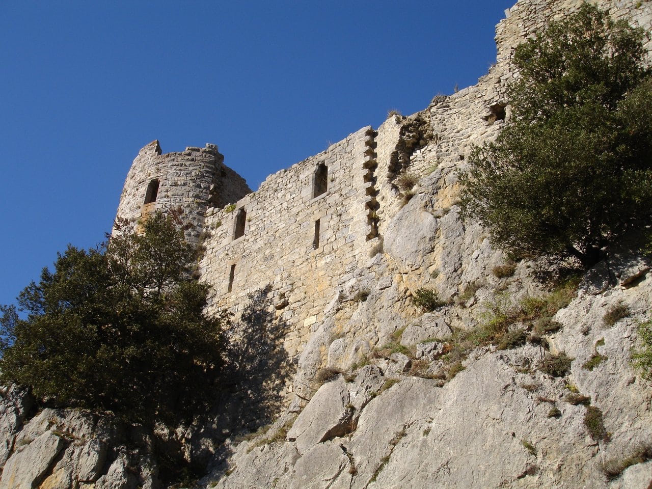 The south front of Puilaurens