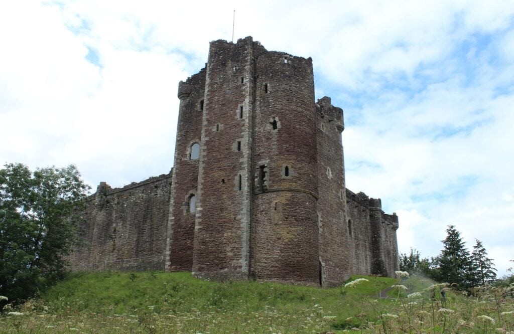 The Castle Gatehouse: Portcullis, Drawbridge & Barbican 5 The gatehouse-tower of Doune Castle in Scotland