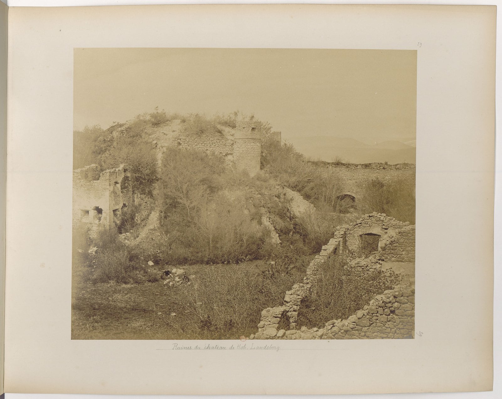 Adolphe Braun photograph of the ruined Château du Hohlandsbourg Adolphe Braun photograph of the ruined Château du Hohlandsbourg