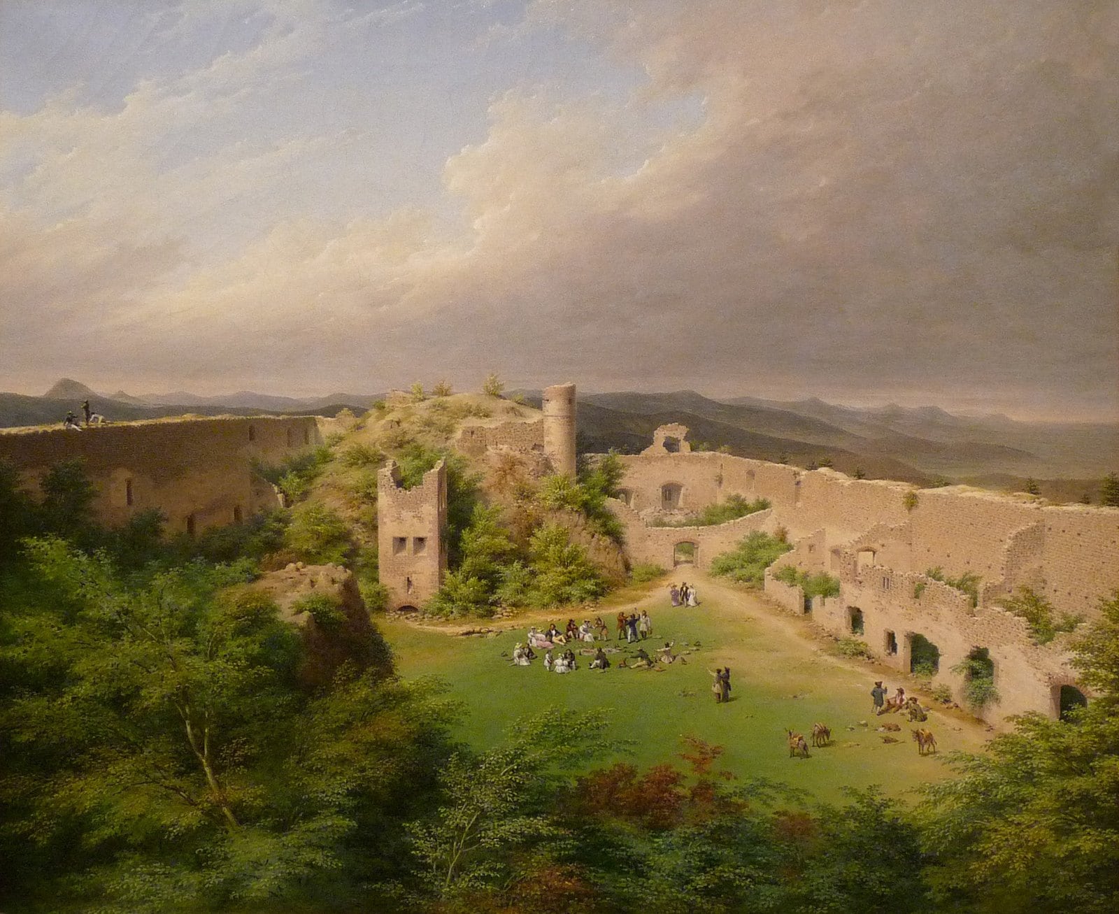 Henri Lebert 1833 painting of the ruined Château du Hohlandsbourg Henri Lebert 1833 painting of the ruined Château du Hohlandsbourg