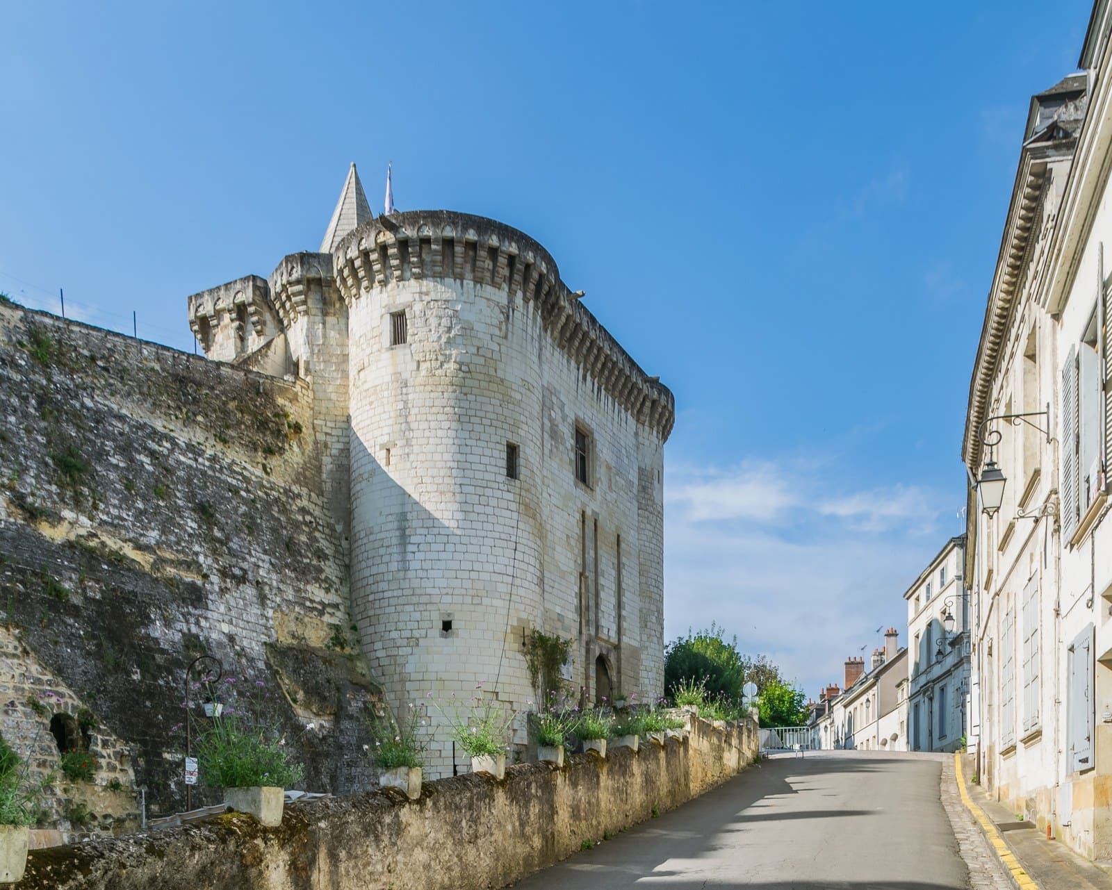 The twin-towered Porte Royale, the fortified western gate of the Cite Royale de Loches. The twin-towered Porte Royale, the fortified western gate of the Cite Royale de Loches.