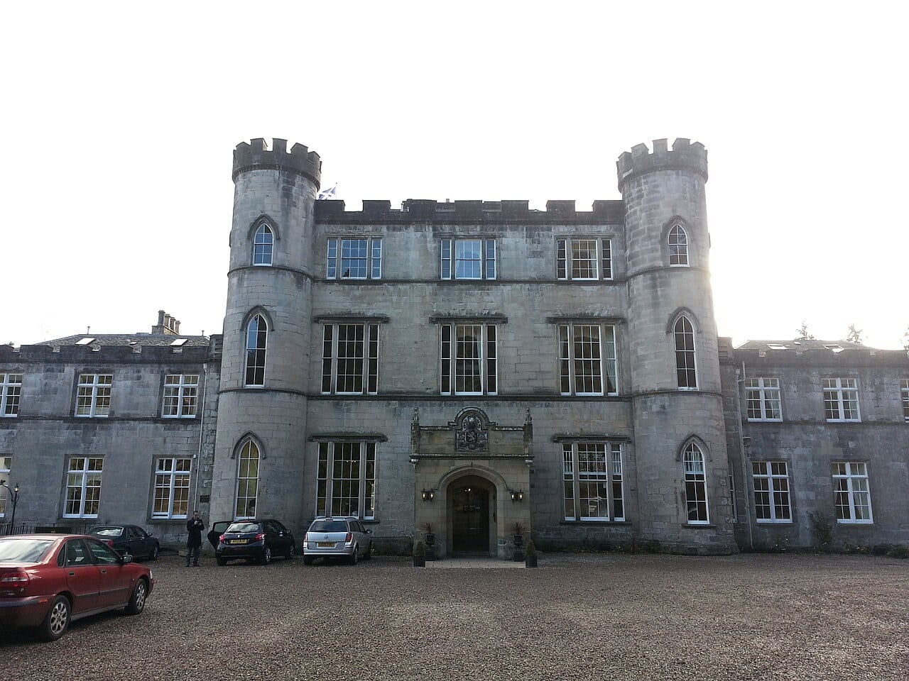 Melville Castle Melville Castle symmetrical Gothic-Revival front
